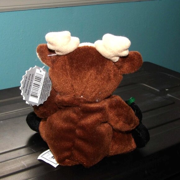 Coca Cola Collectible 1998 #0133 Reindeer w/ Coca Cola Bottle Bean Bag Plush 6" - Picture 5 of 16